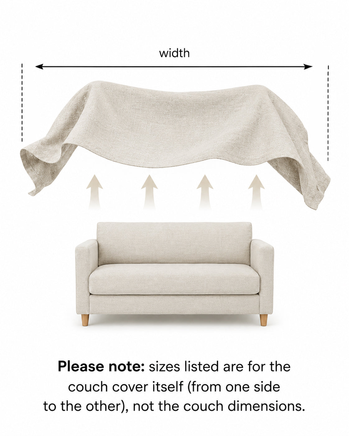 Mocha Linen couch cover