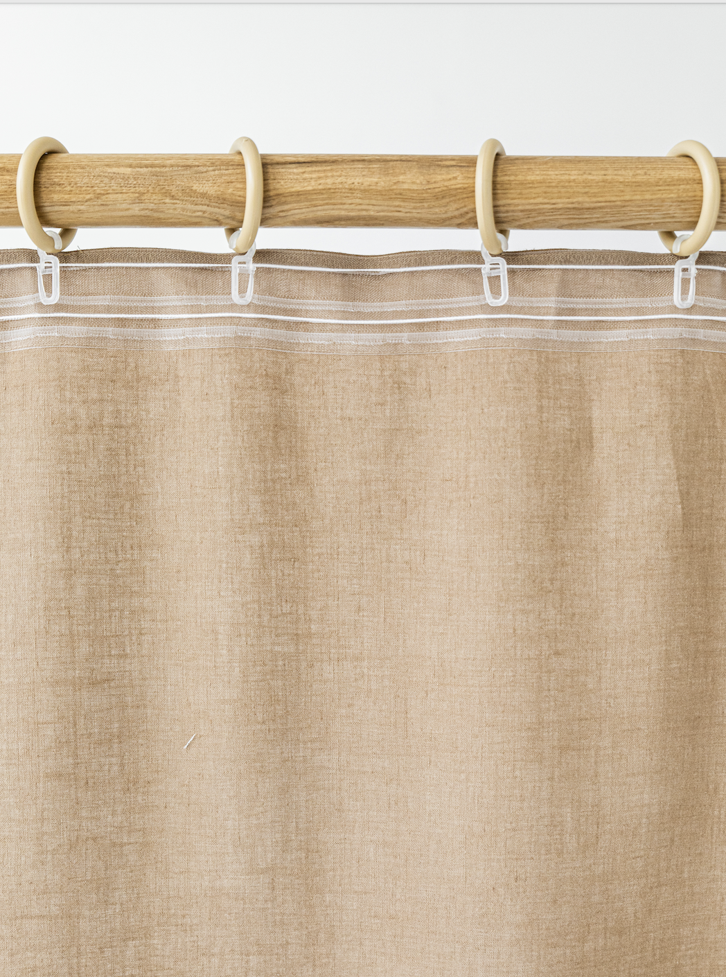 Blackout linen curtain panel (1 pcs) in Light gray