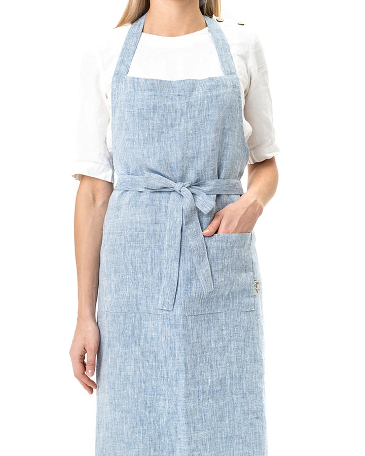 Linen bib apron