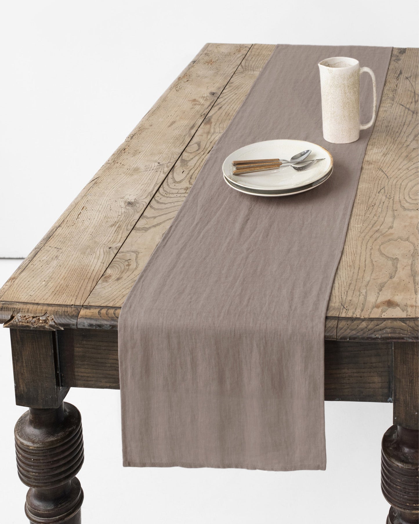 Mocha Linen table runner