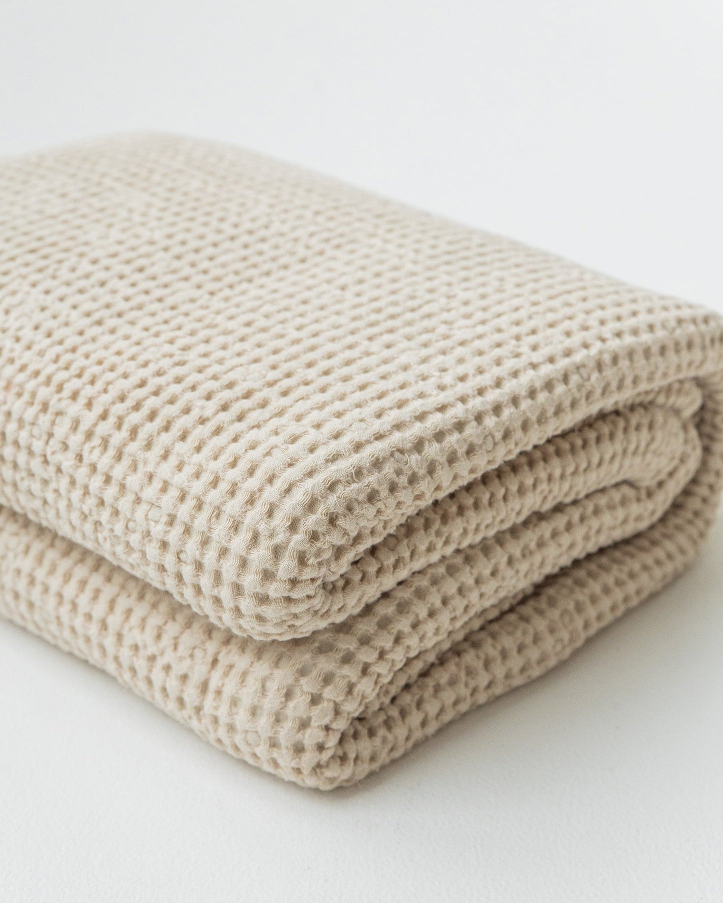 Waffle blanket in Vanilla | MagicLinen