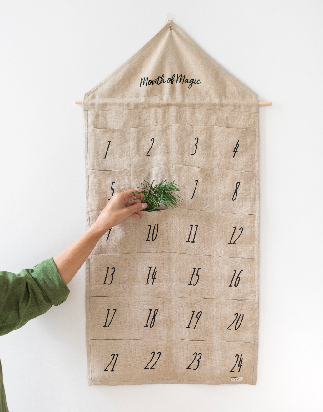 Linen Advent Calendar "Month Of Magic"