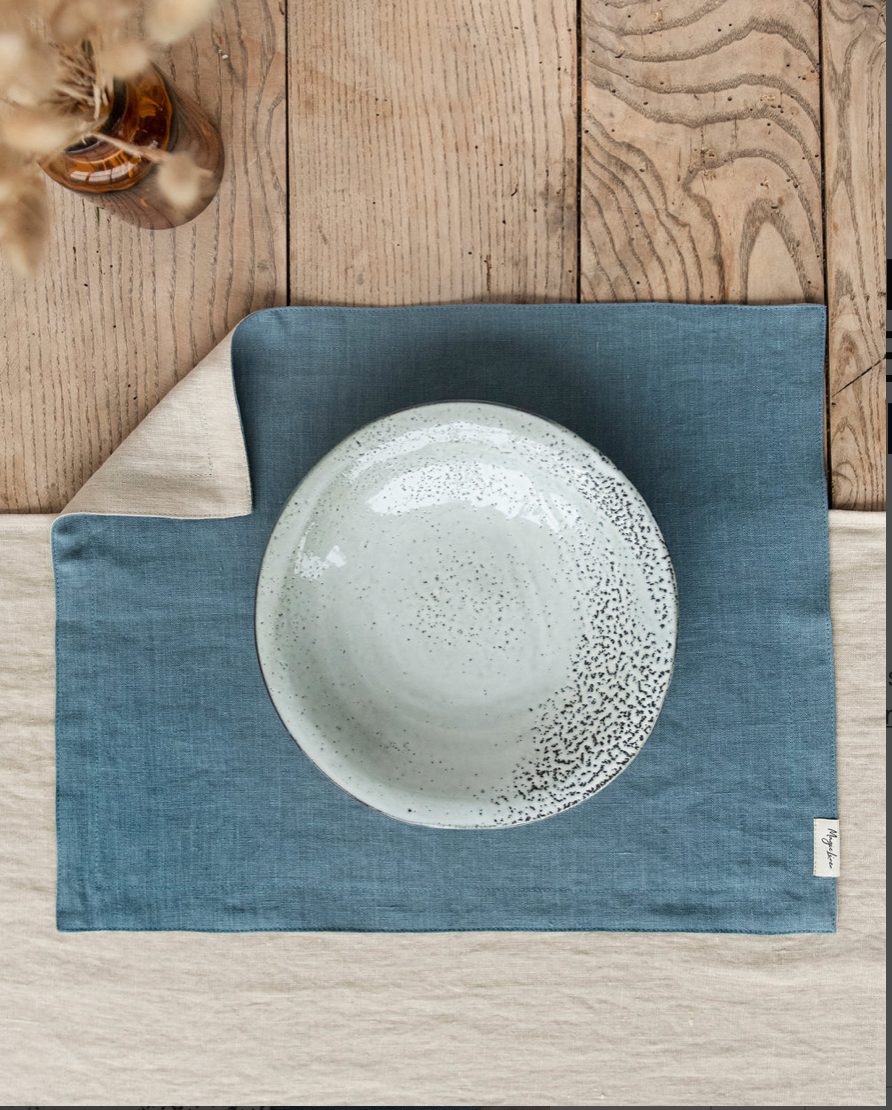 Double Layer Linen Placemat Set of 2