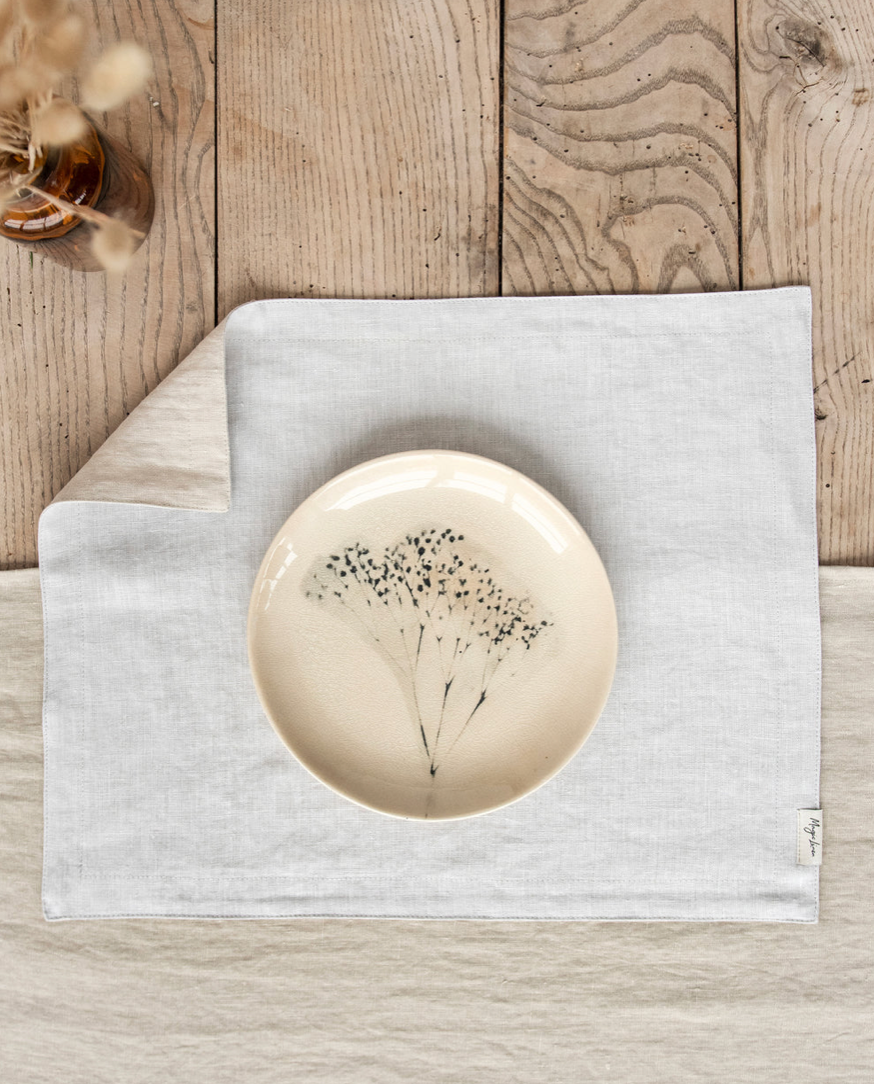 Double Layer Linen Placemat Set of 2