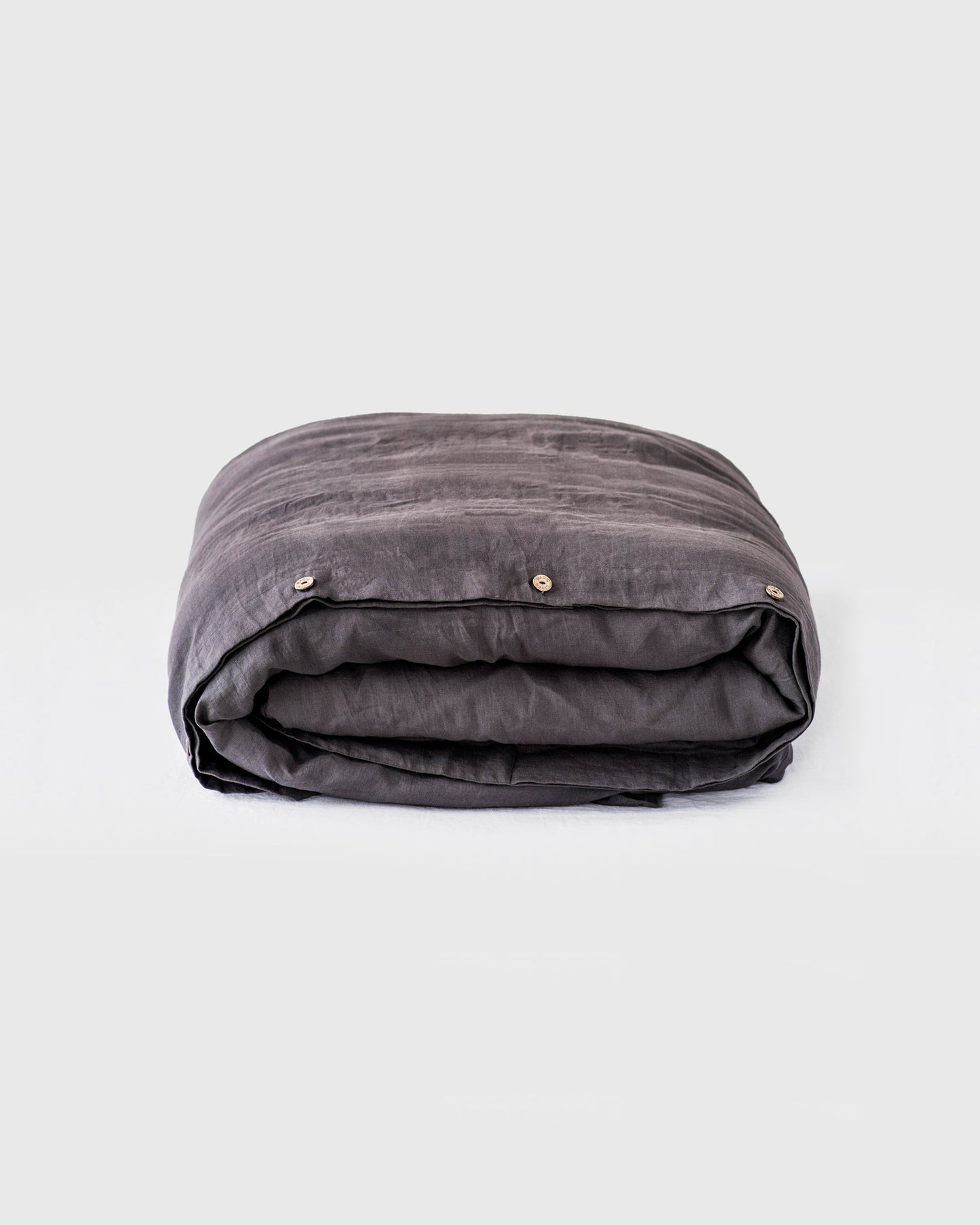 Charcoal gray linen duvet cover - MagicLinen