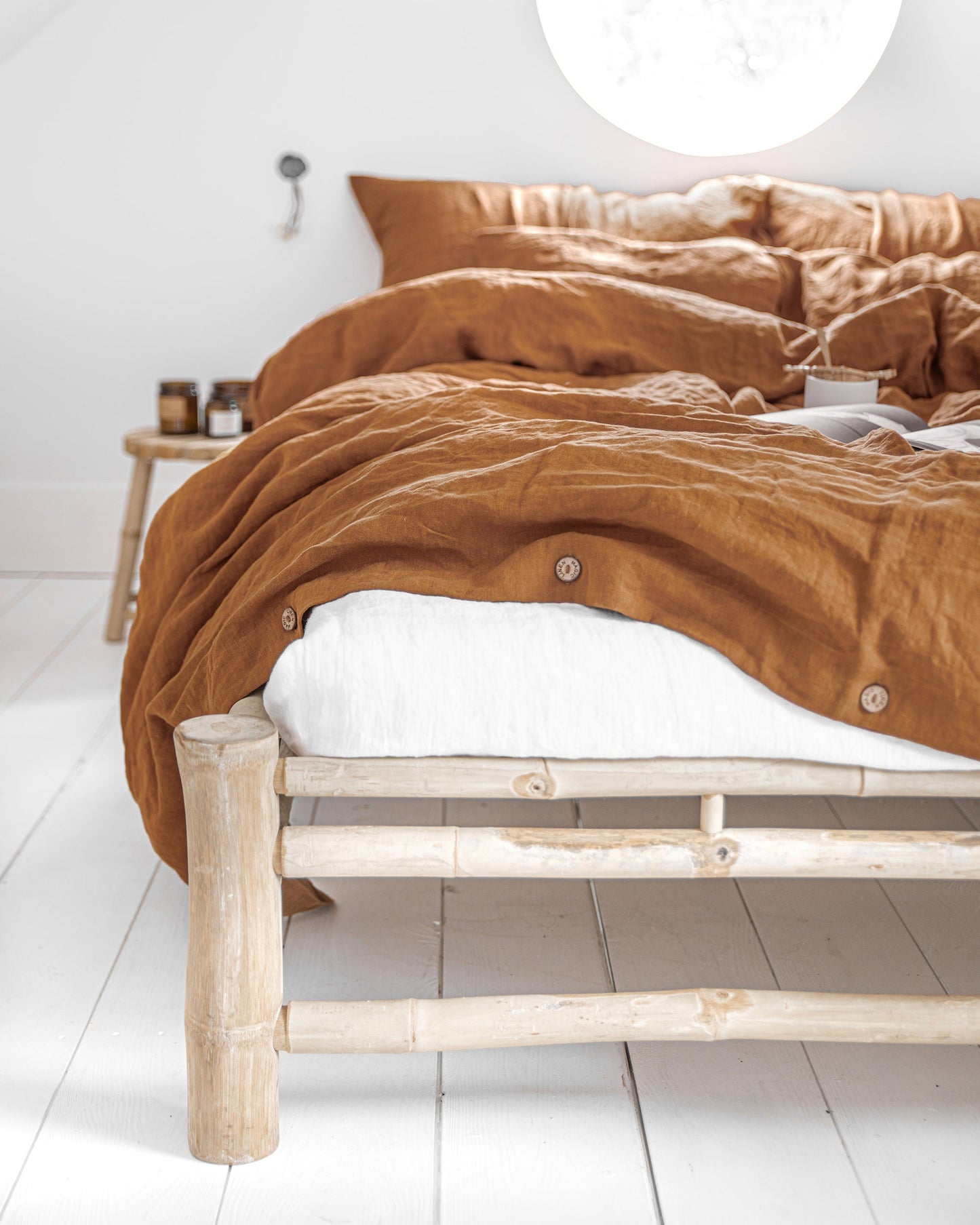 Cinnamon linen duvet cover set (3 pcs) - MagicLinen