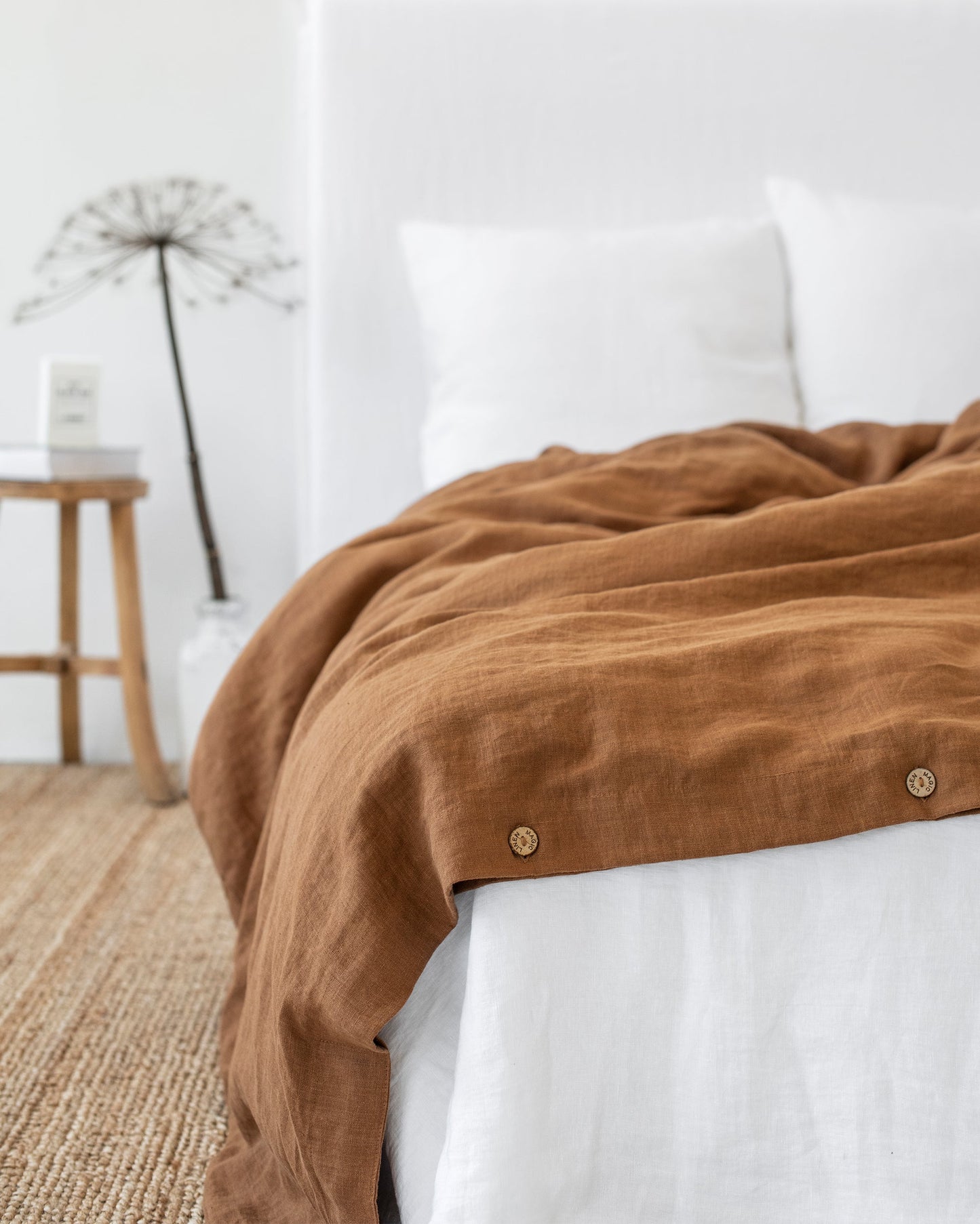 Cinnamon linen duvet cover set (3 pcs) - MagicLinen