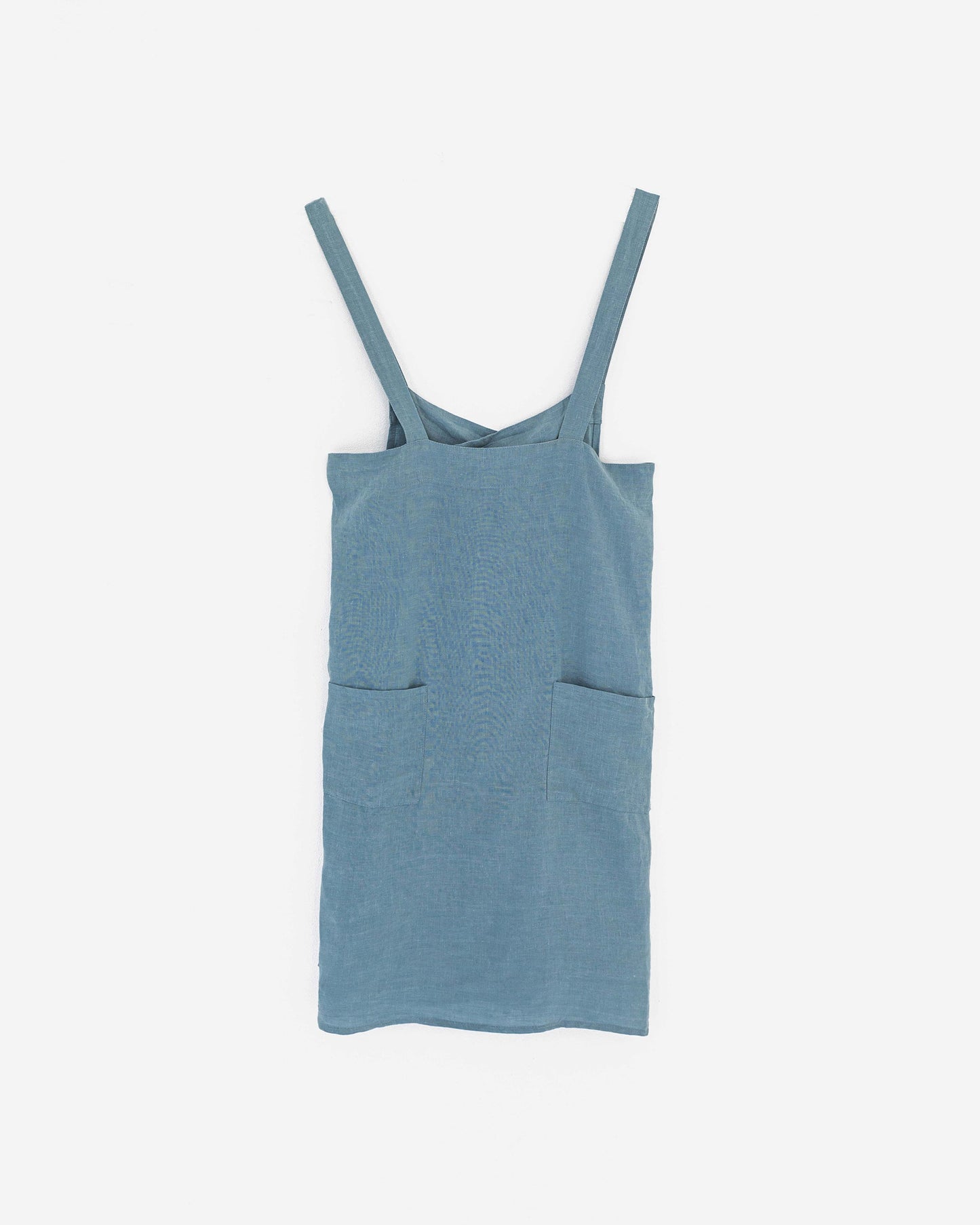 Japanese cross-back linen apron - MagicLinen