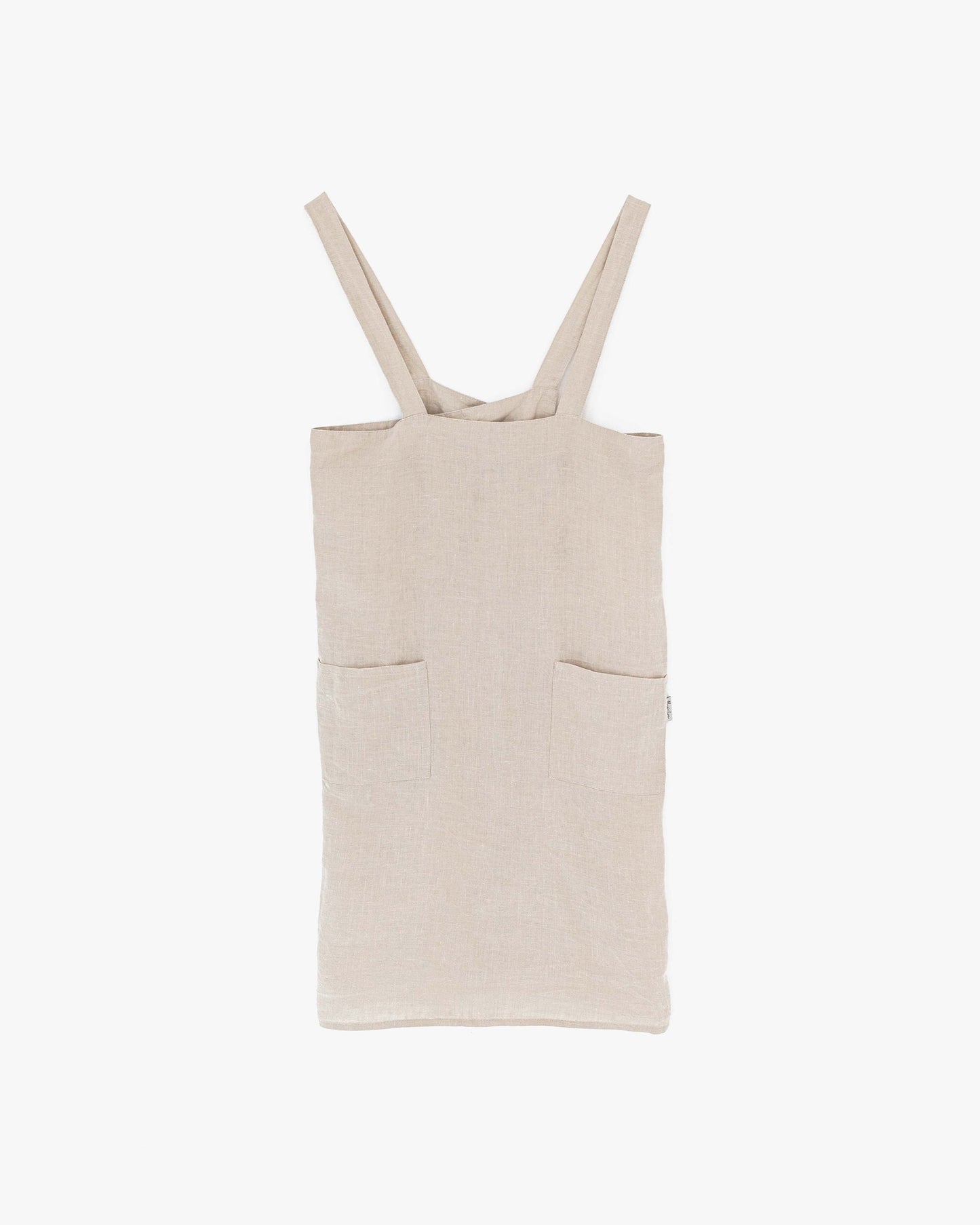 Japanese cross-back linen apron - MagicLinen
