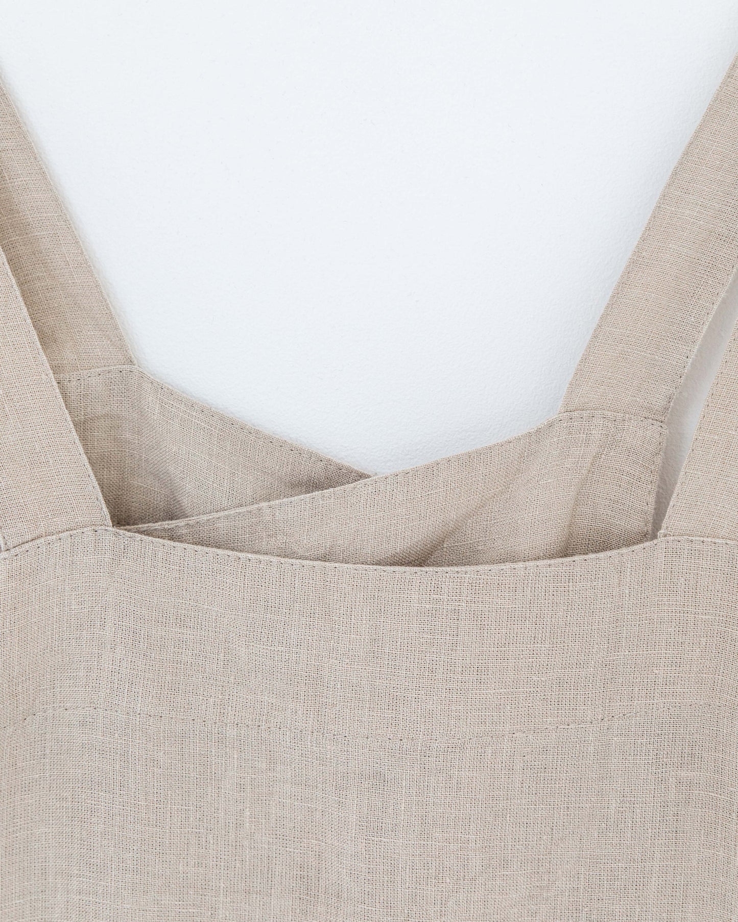 Japanese cross-back linen apron - MagicLinen