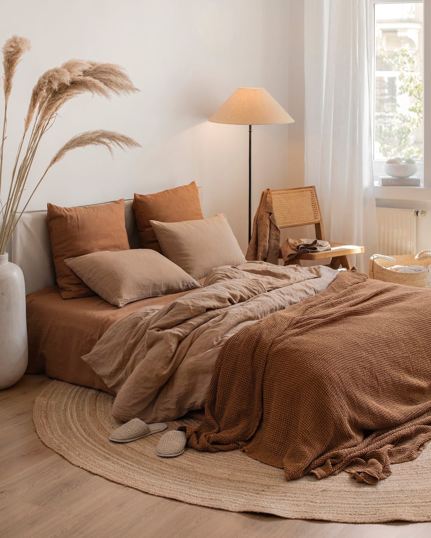 Latte linen duvet cover set (3 pcs) - MagicLinen