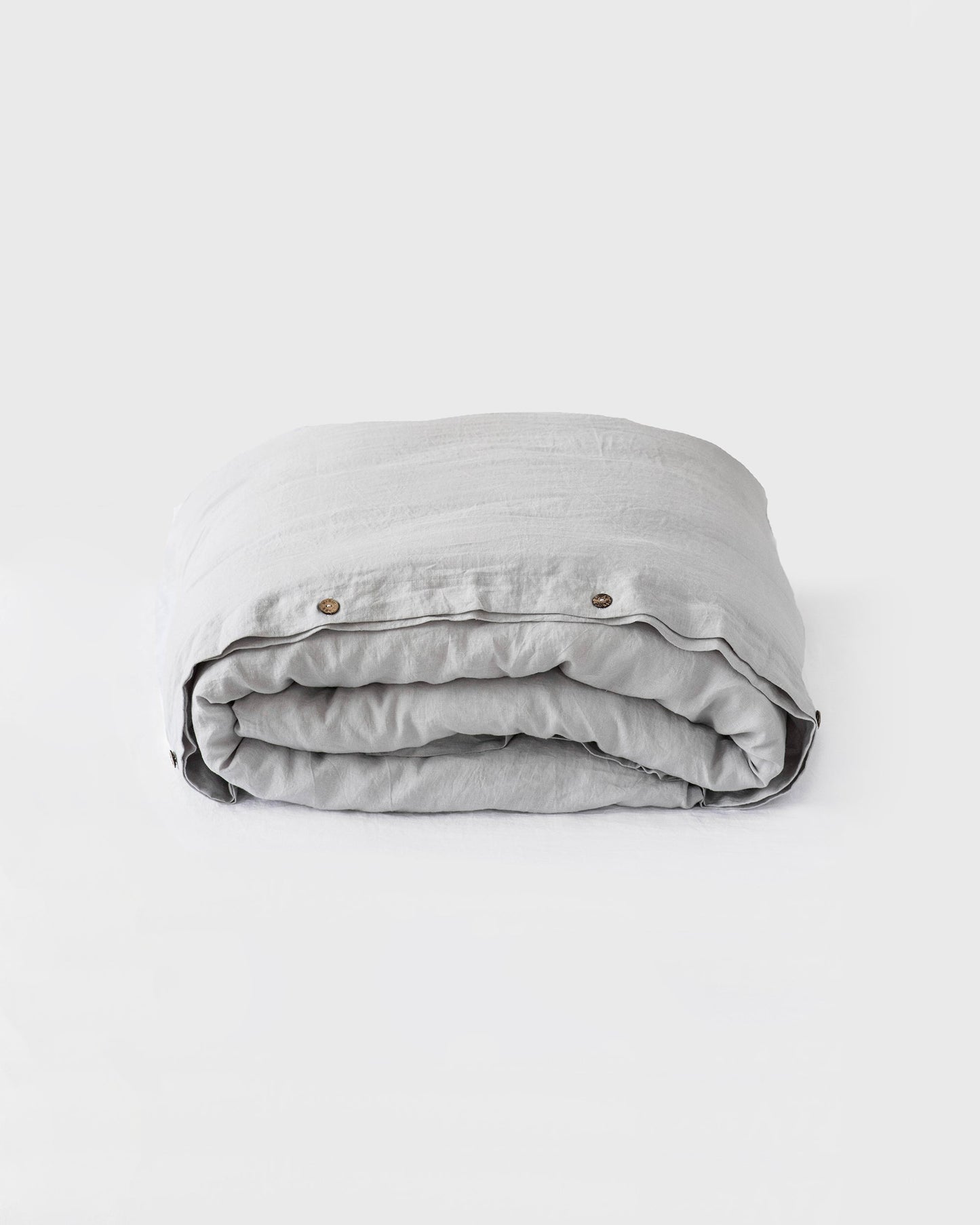 Light gray linen duvet cover - MagicLinen