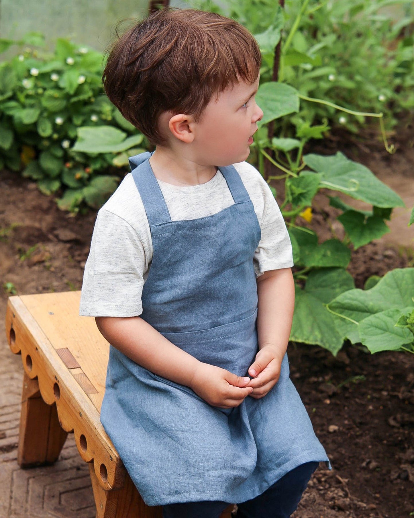 Linen apron for kids - MagicLinen