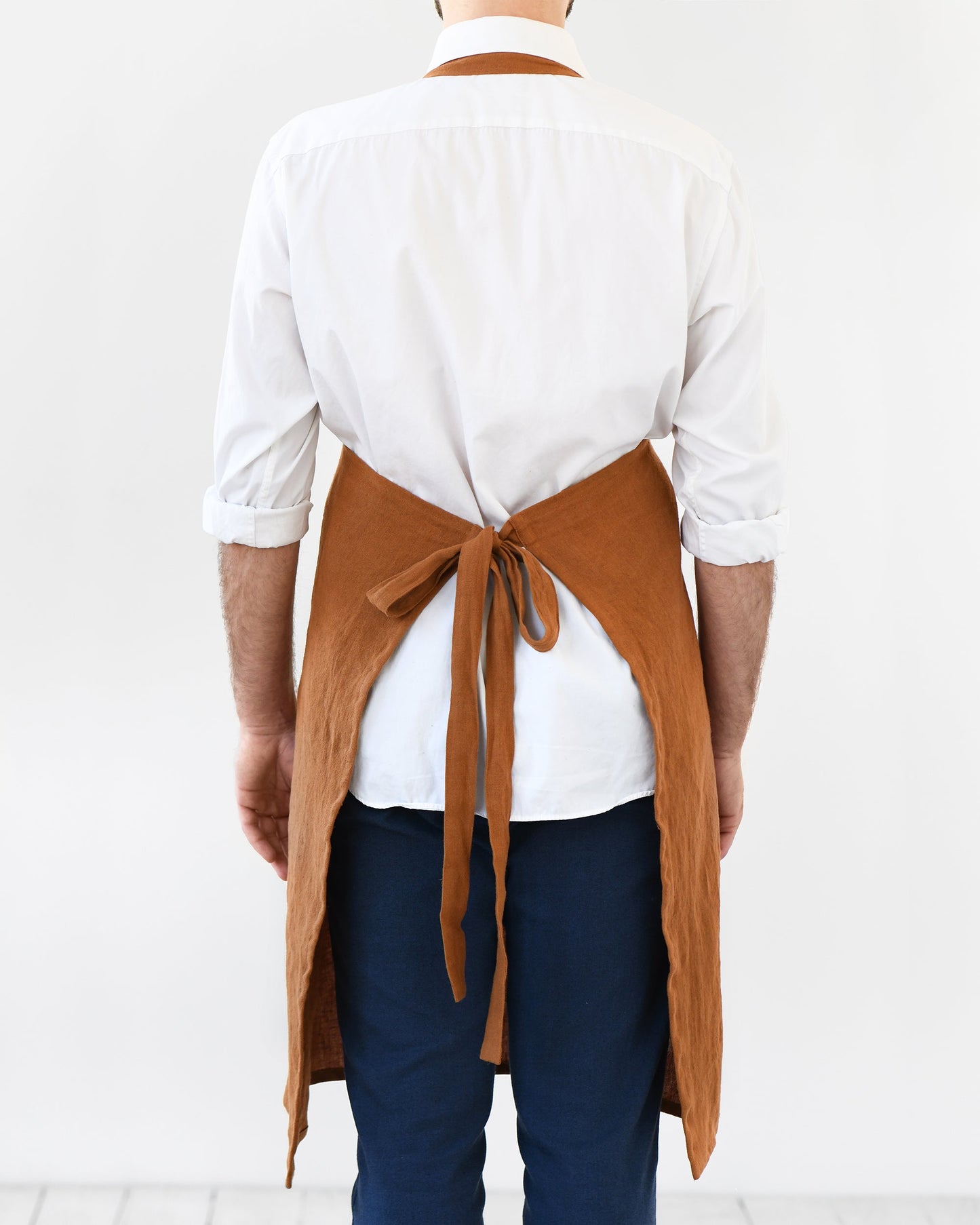 Men's linen bib apron - MagicLinen