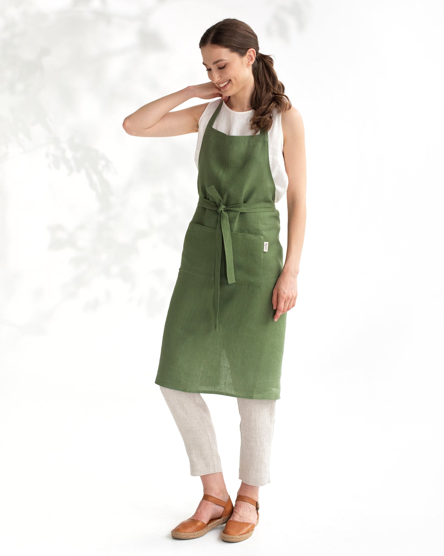 Linen bib apron - MagicLinen