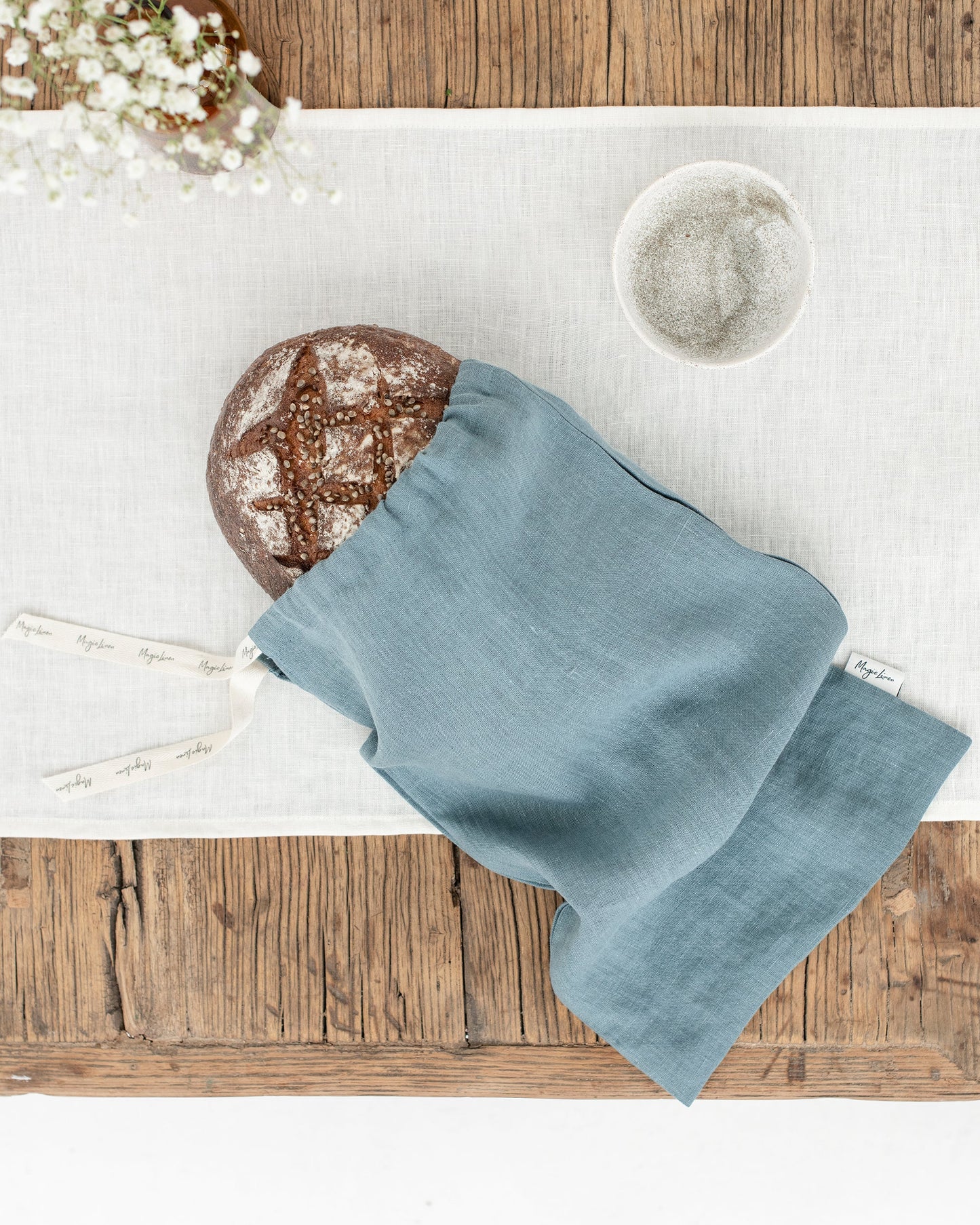 Linen bread bag - MagicLinen