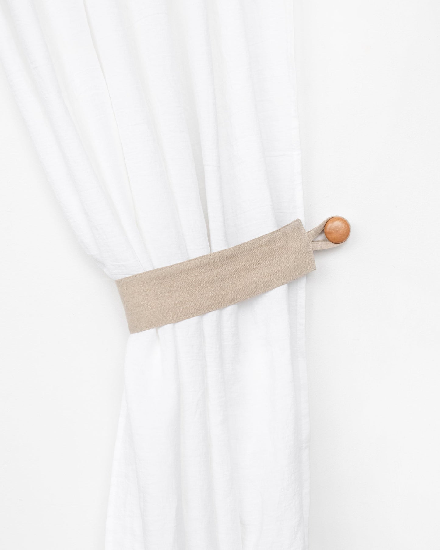 Linen curtain tie-back set of 2 - MagicLinen