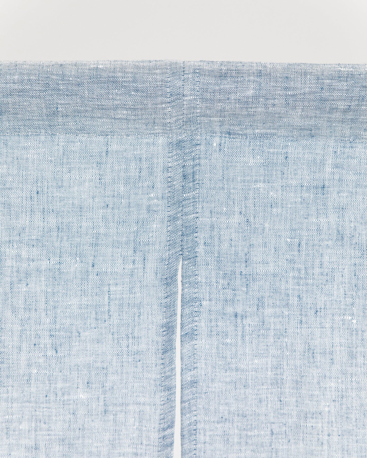 Linen noren curtains (1 pcs) in Blue melange - MagicLinen