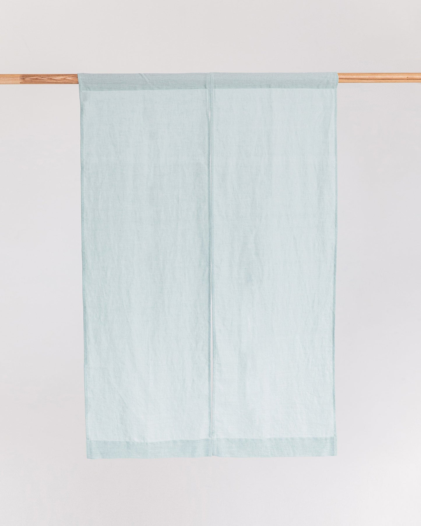 Linen noren curtains (1 pcs) in Dusty blue - MagicLinen