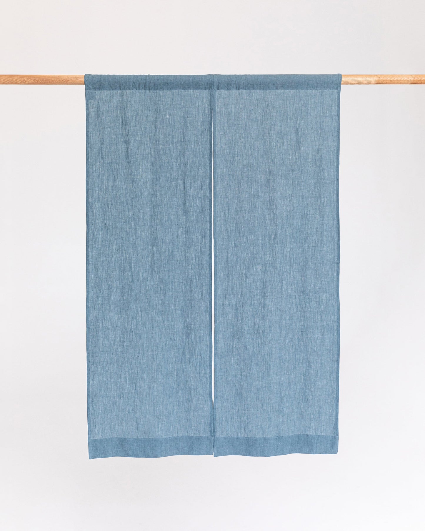 Linen noren curtains (1 pcs) in Gray blue - MagicLinen