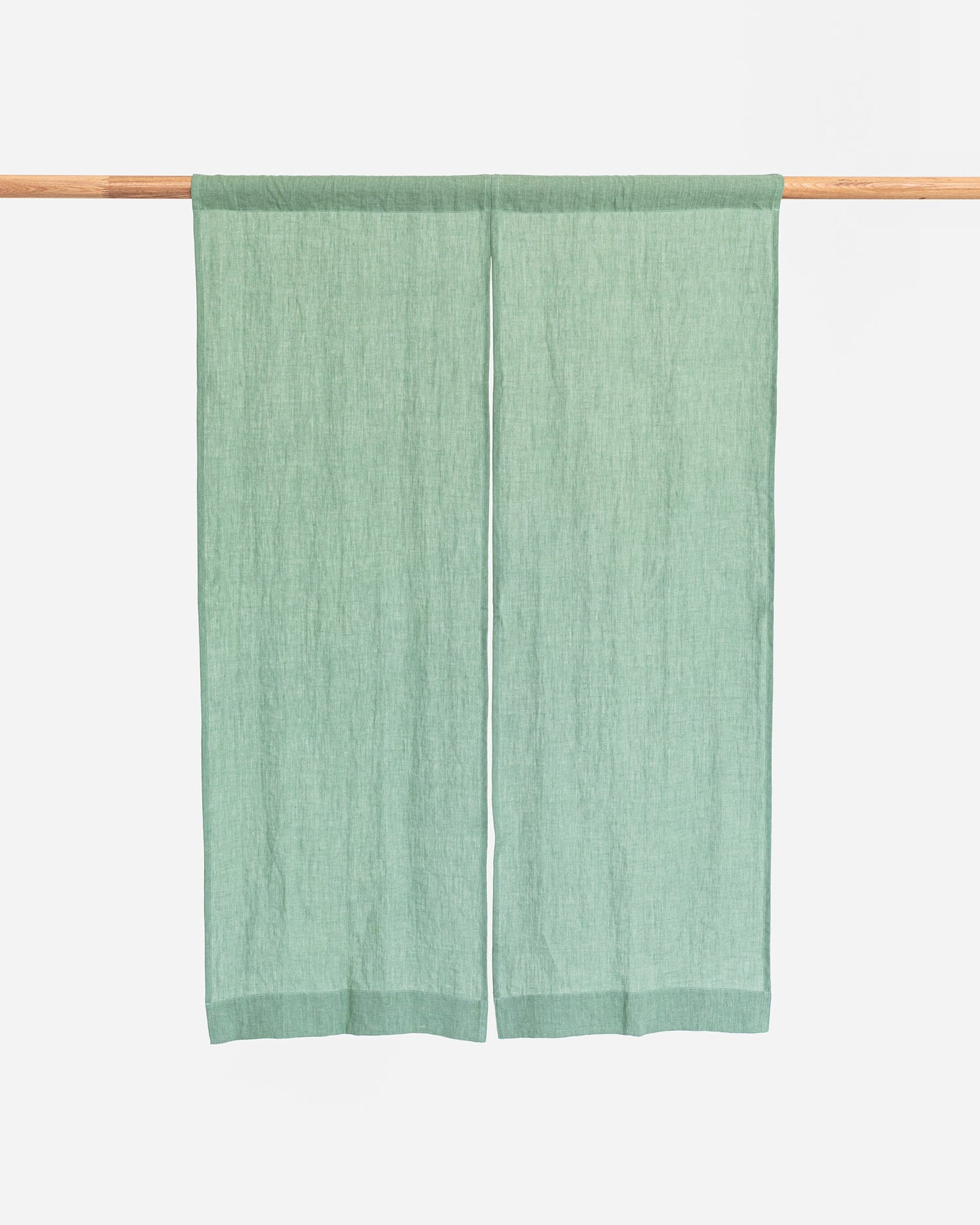 Linen noren curtains (1 pcs) in Matcha green - MagicLinen