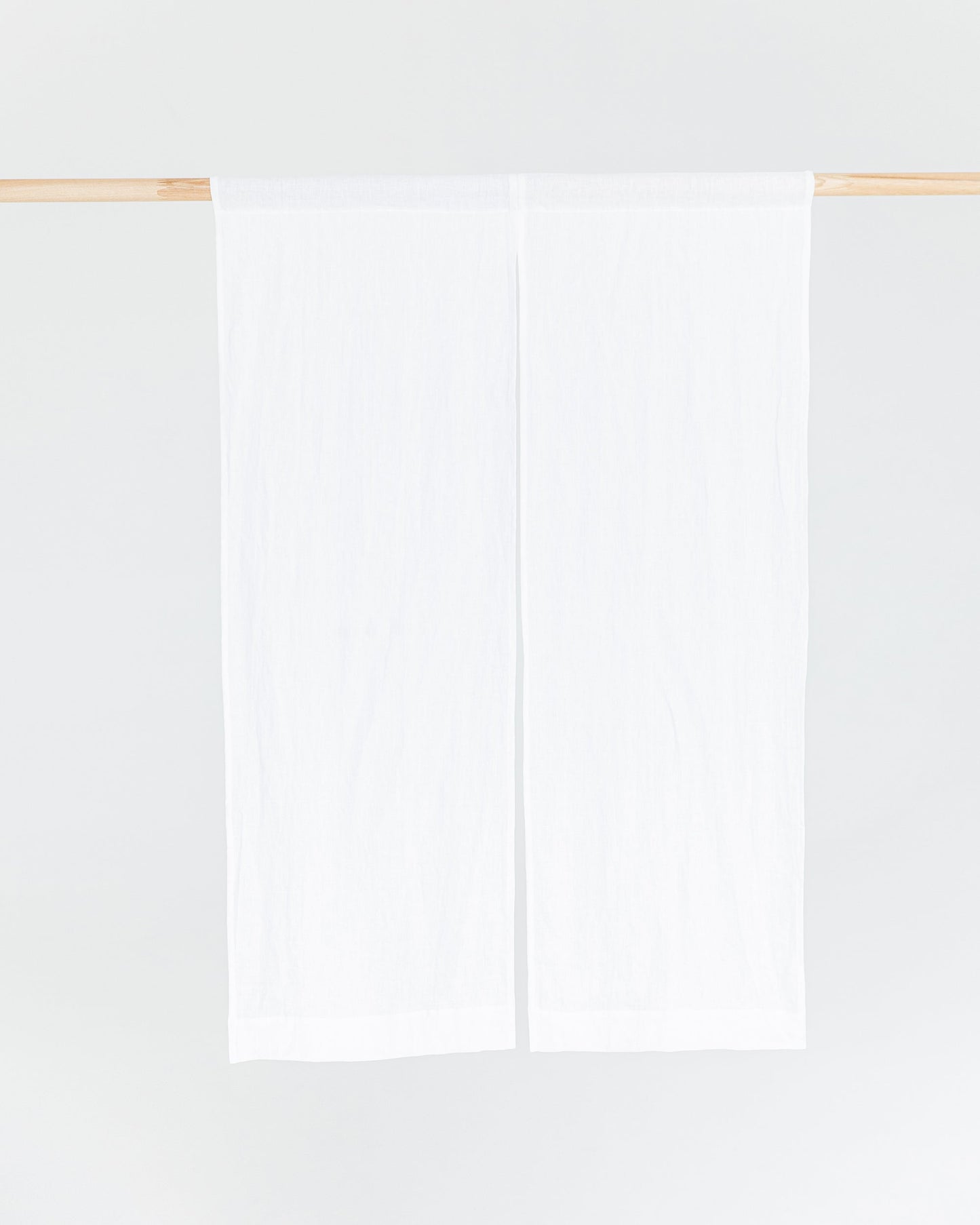 Linen noren curtains (1 pcs) in White - MagicLinen