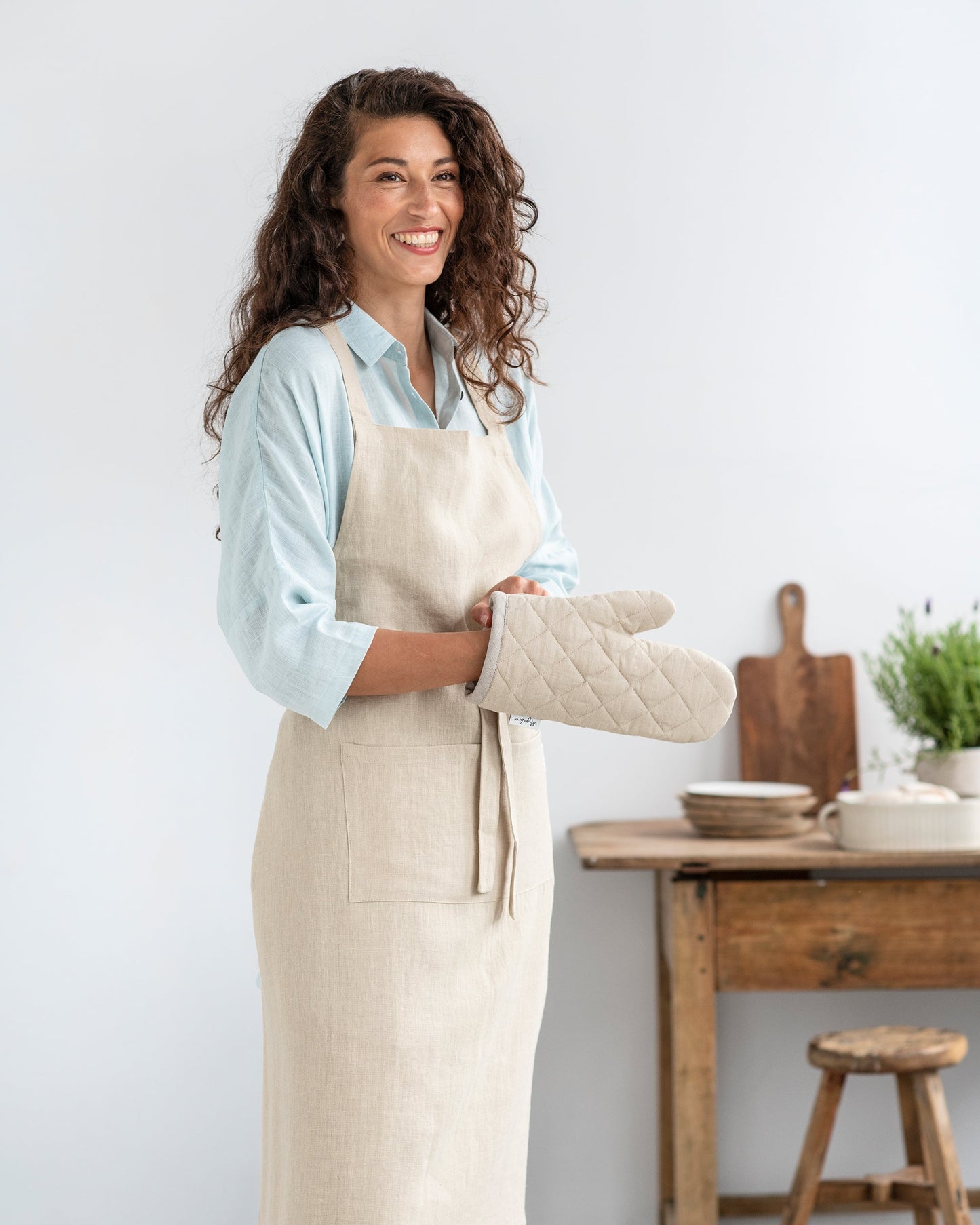 Linen oven mitt (1 pcs) - MagicLinen