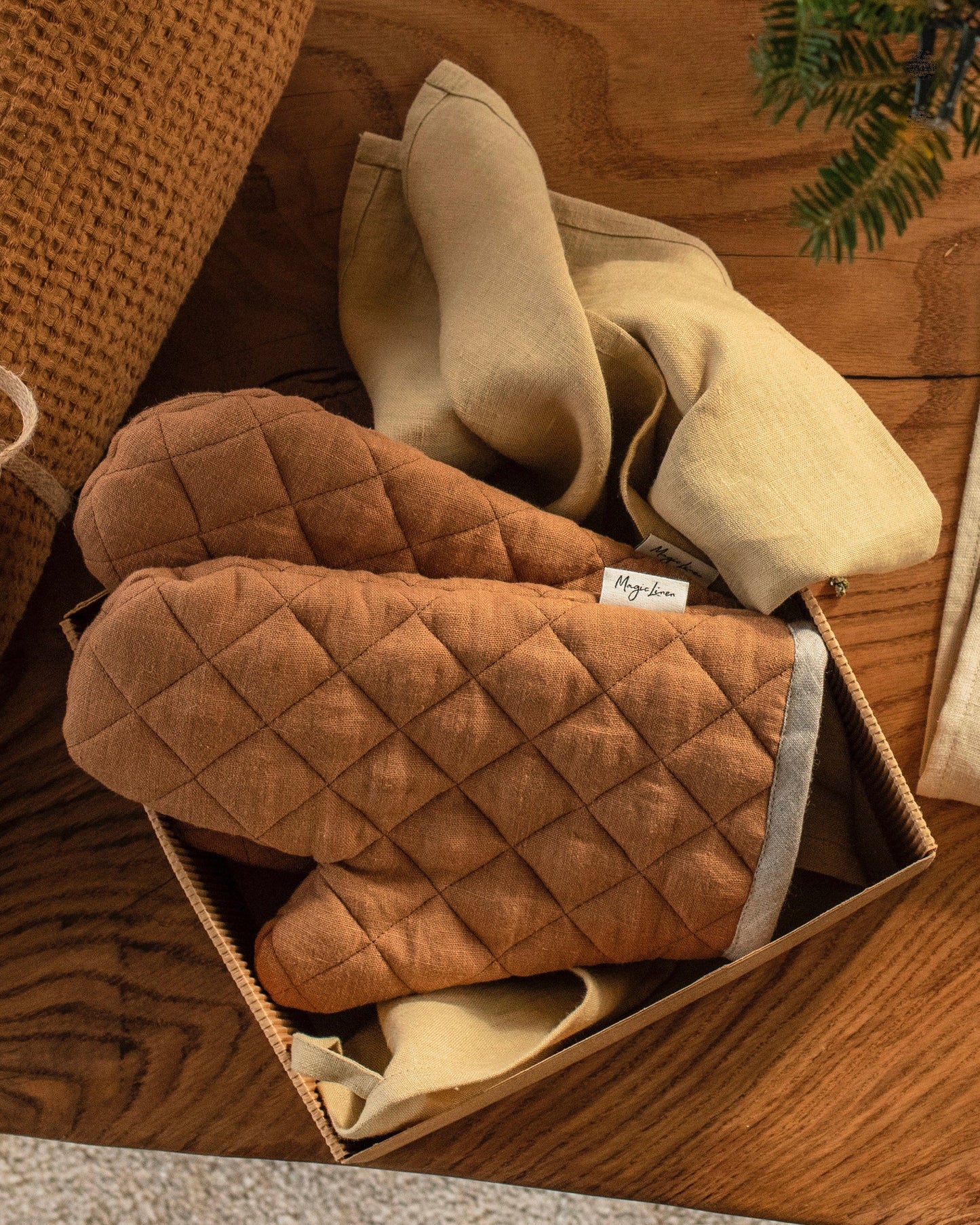 Linen oven mitt (1 pcs) - MagicLinen