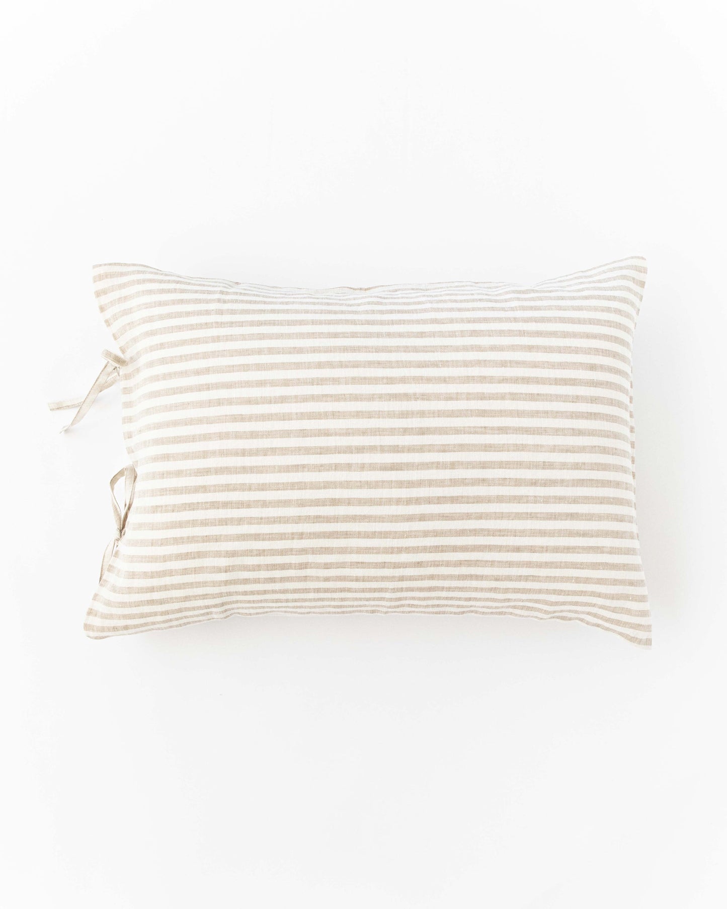 Linen pillowcase with ties - MagicLinen