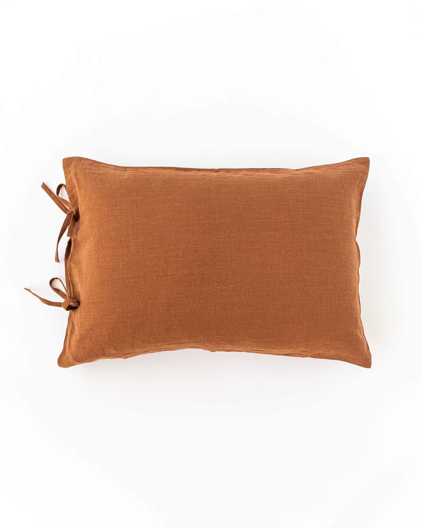 Linen pillowcase with ties - MagicLinen