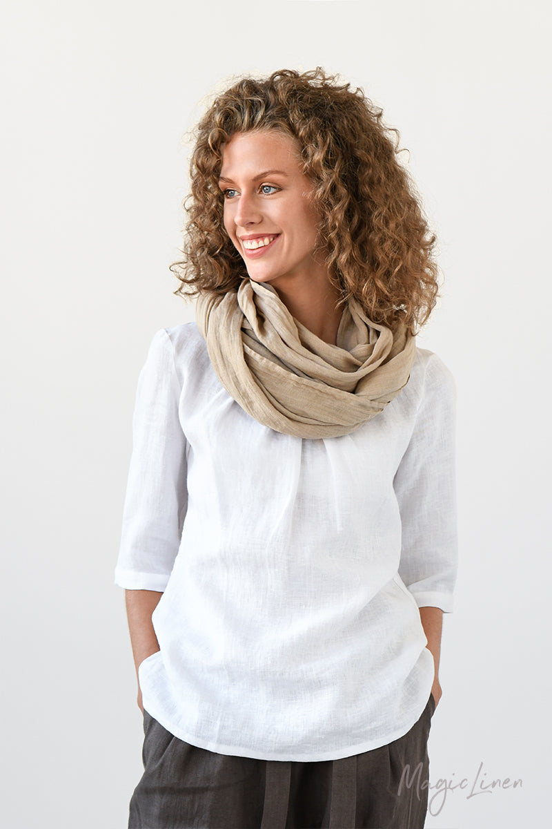 Women's linen scarf