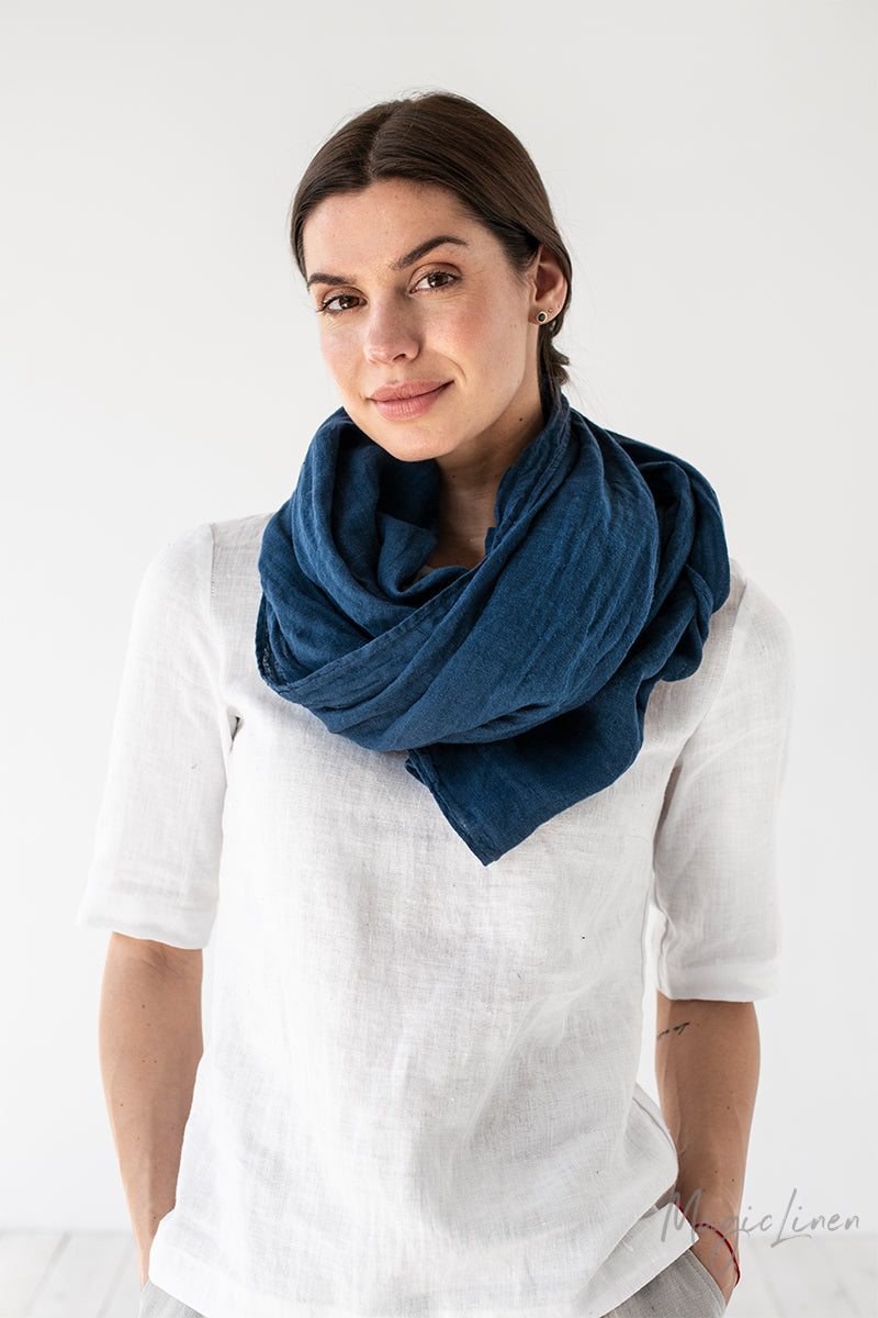 Women's linen scarf