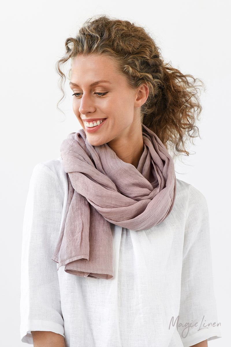 Women's linen scarf