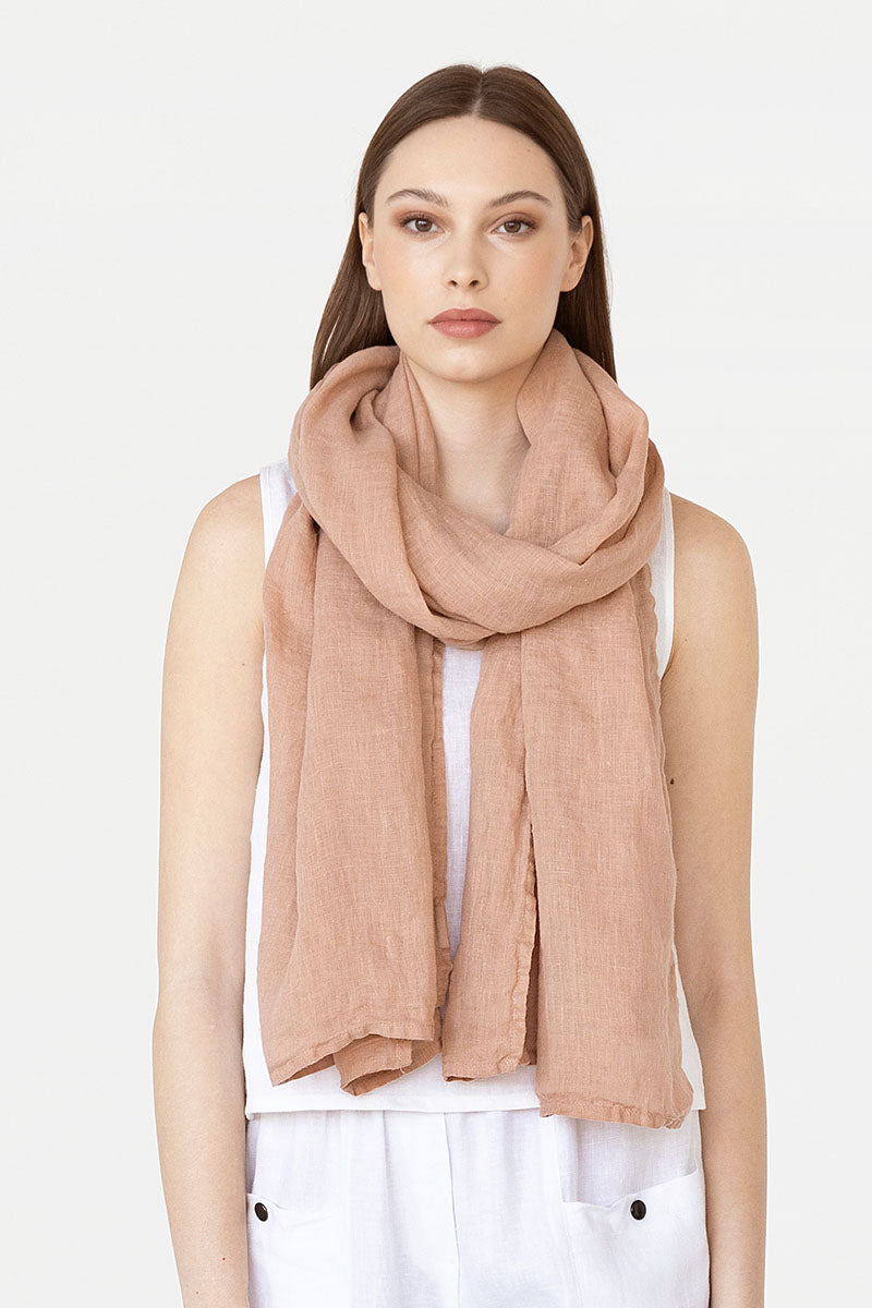 Women's linen scarf