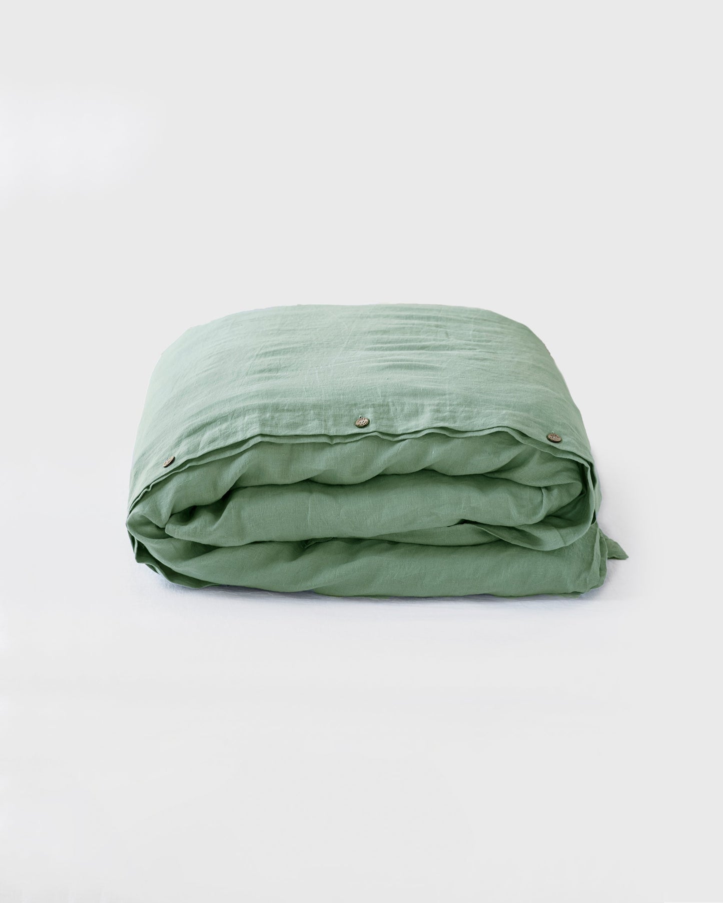 Matcha green linen duvet cover - MagicLinen