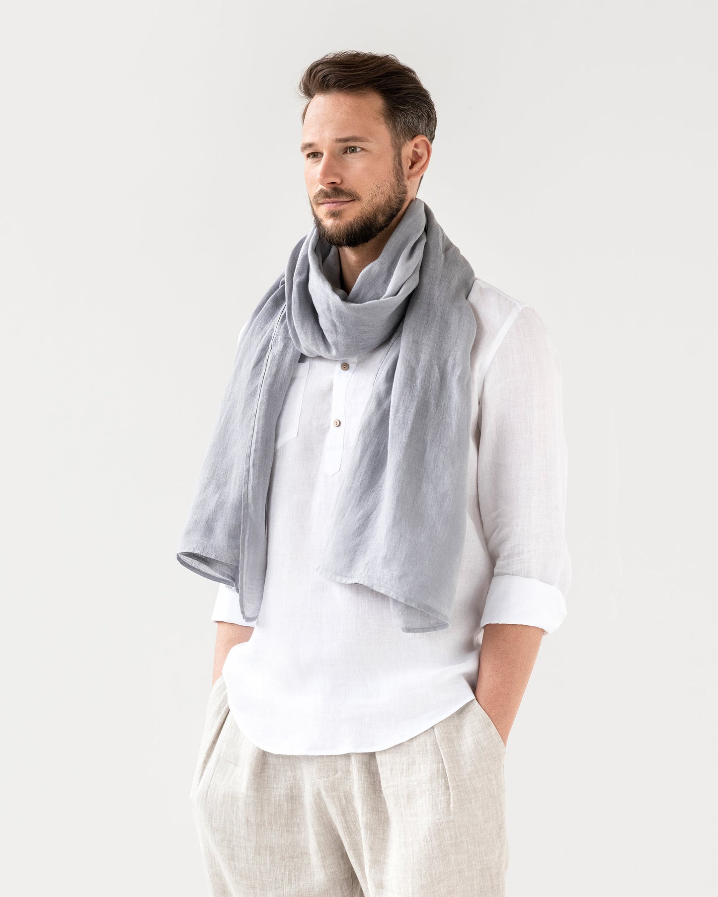 Men's linen scarf - MagicLinen