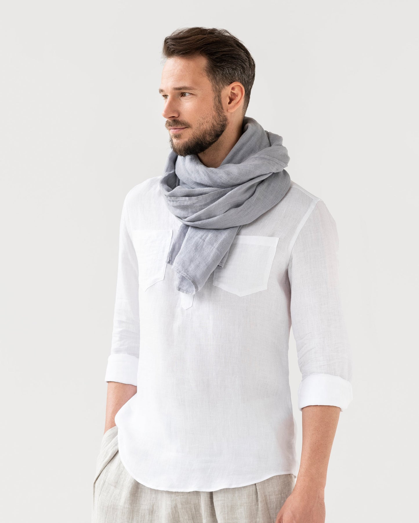 Men's linen scarf - MagicLinen