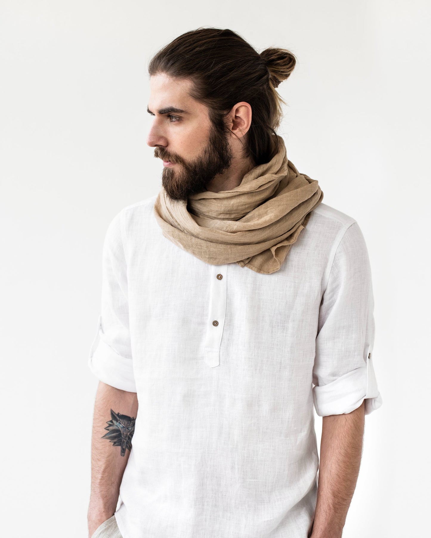 Men's linen scarf - MagicLinen