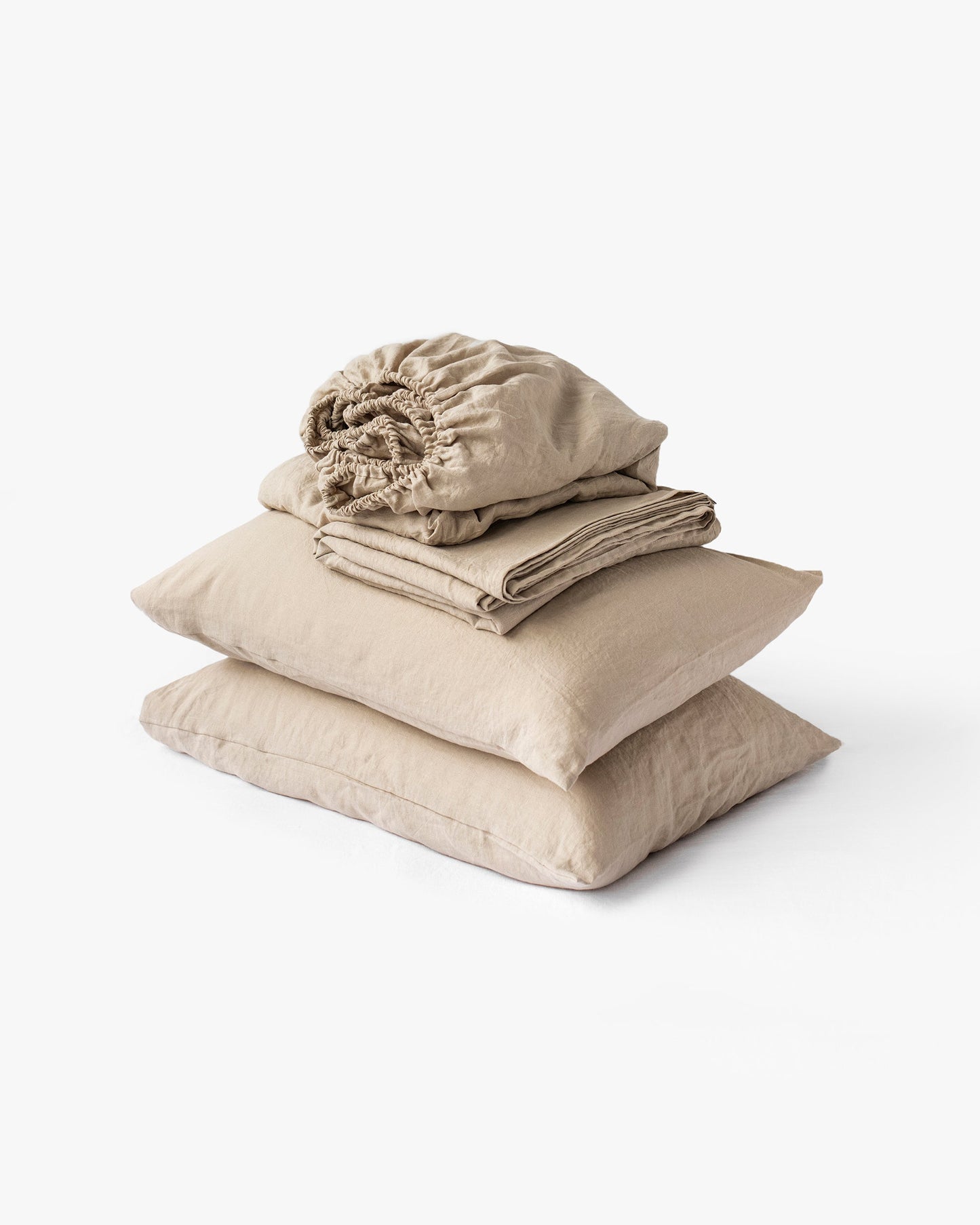 Natural linen sheet set (4 pcs) - MagicLinen