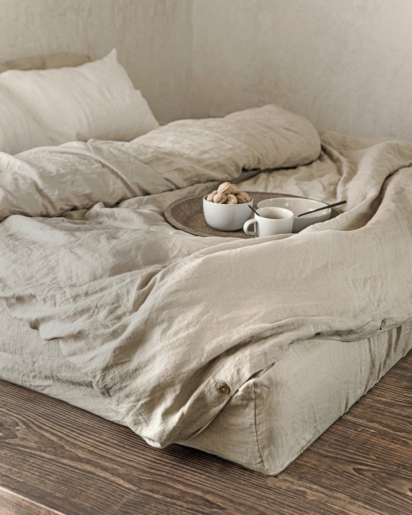 Natural linen sheet set (4 pcs) - MagicLinen