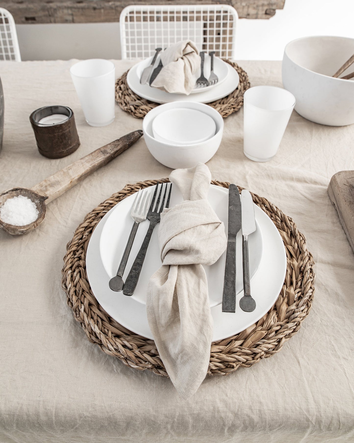 Natural Linen tablecloth - MagicLinen