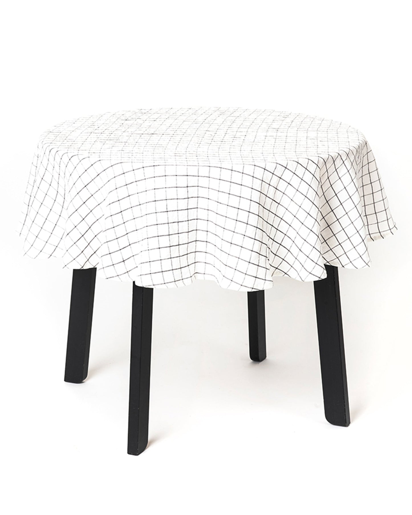 Round linen tablecloth - MagicLinen