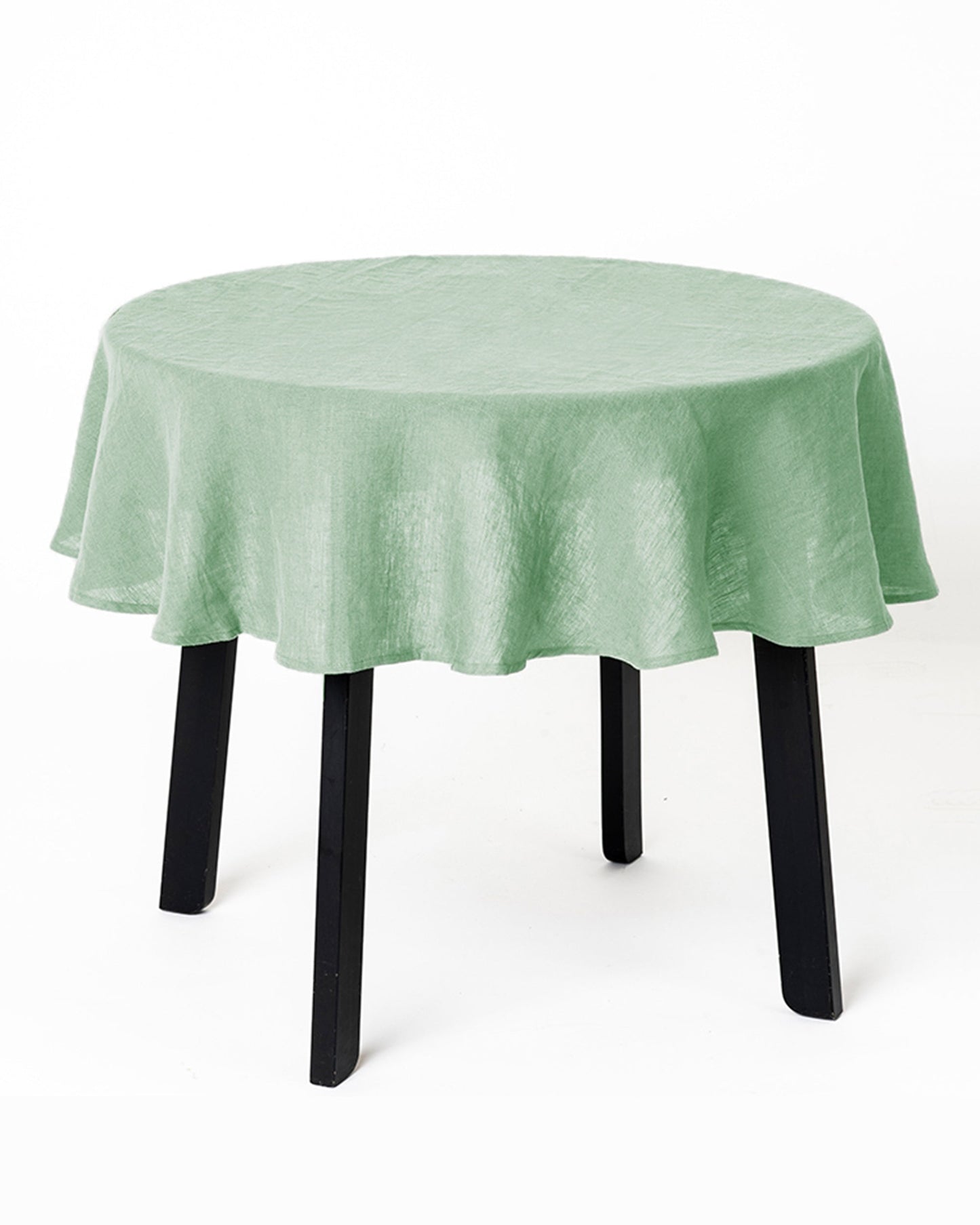 Round linen tablecloth - MagicLinen