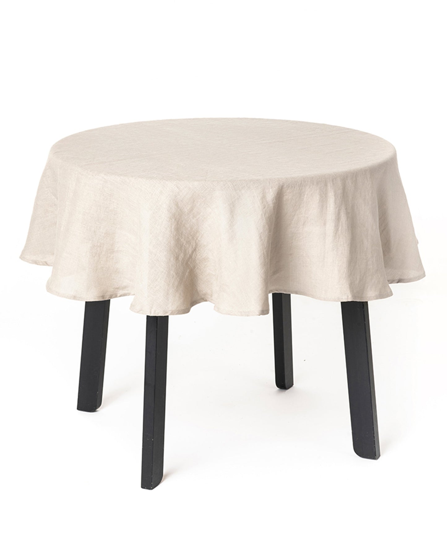 Round linen tablecloth - MagicLinen