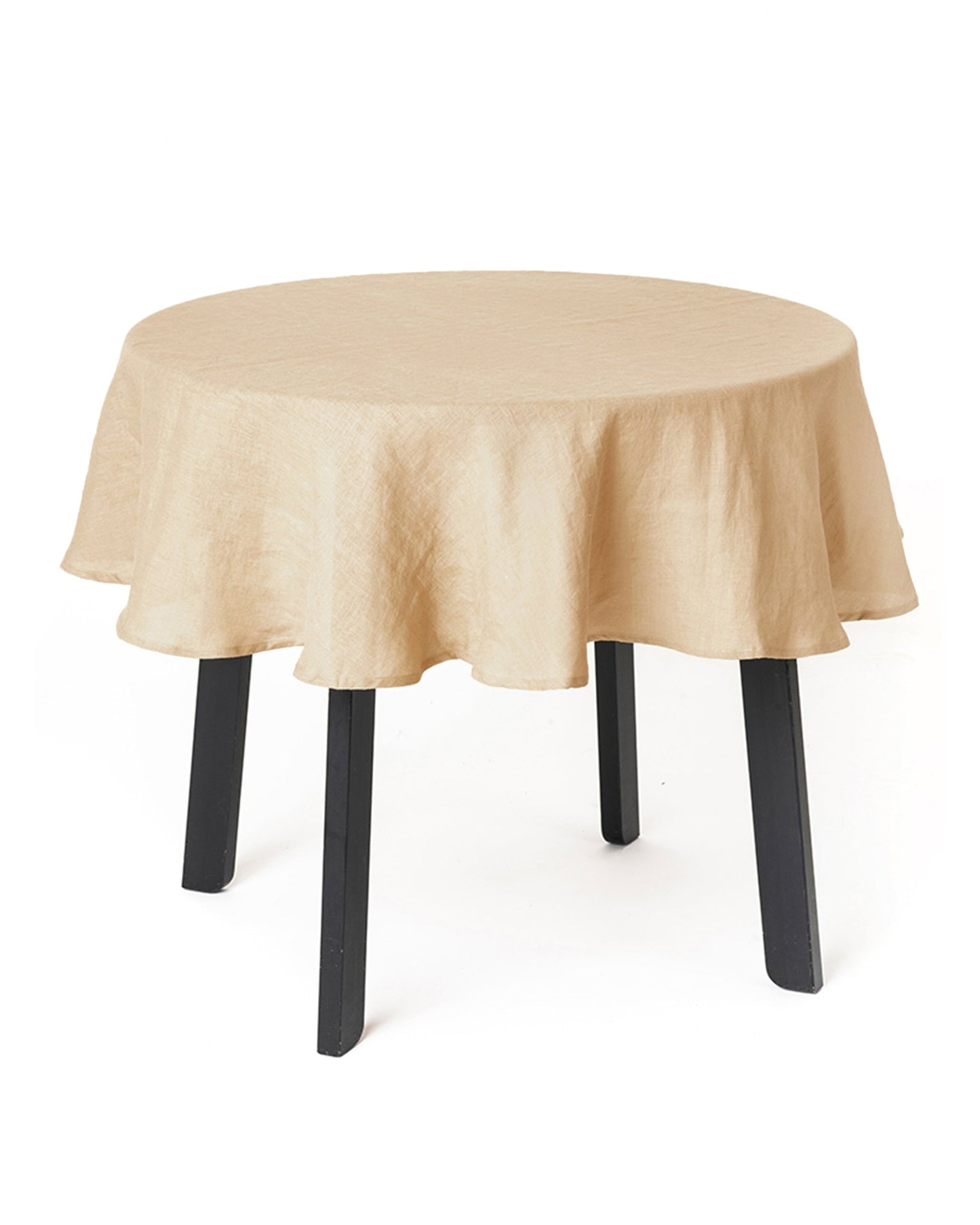Round linen tablecloth - MagicLinen