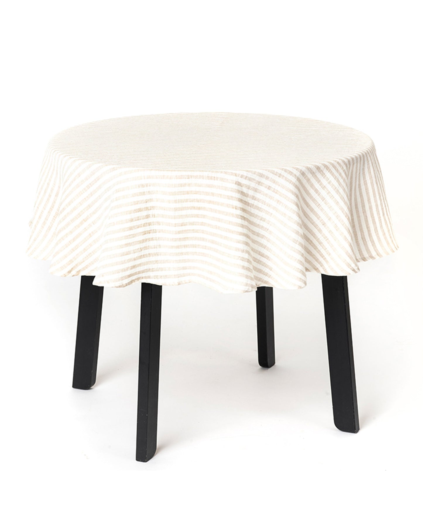 Round linen tablecloth - MagicLinen