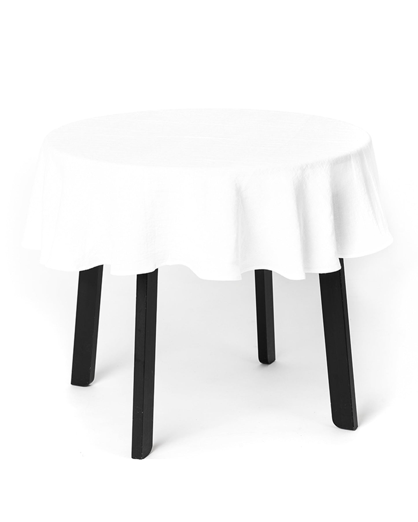 Round linen tablecloth - MagicLinen
