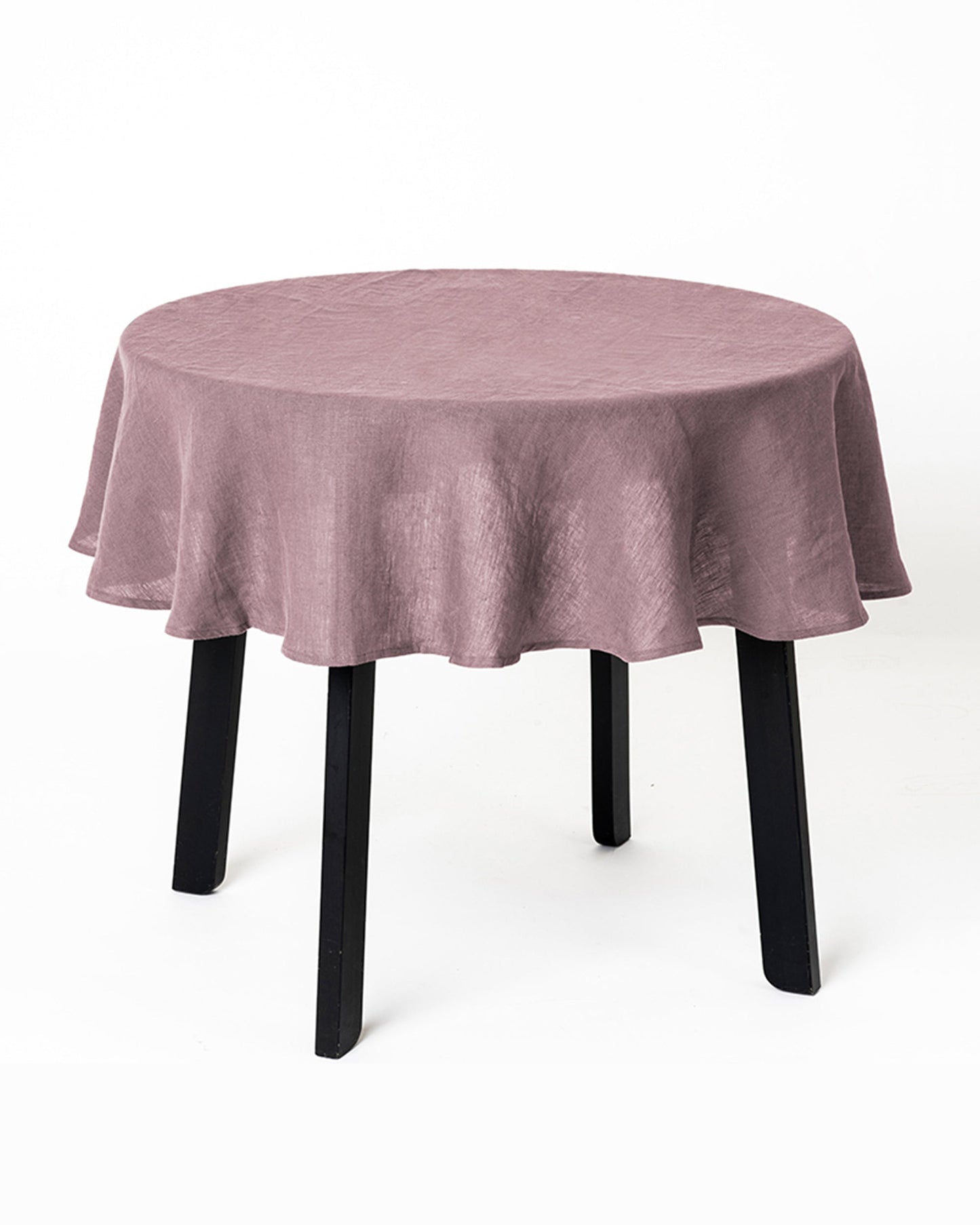 Round linen tablecloth - MagicLinen