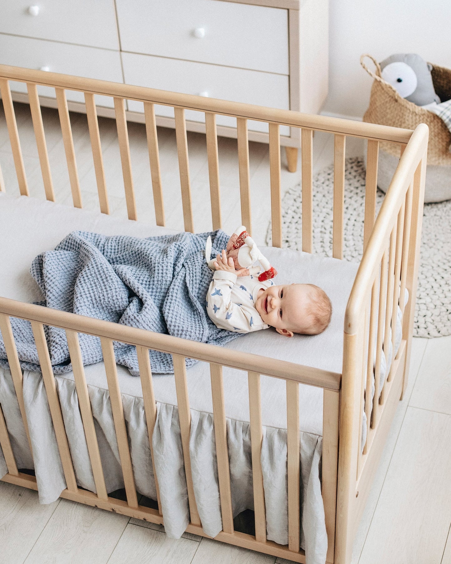 Waffle baby blanket - MagicLinen