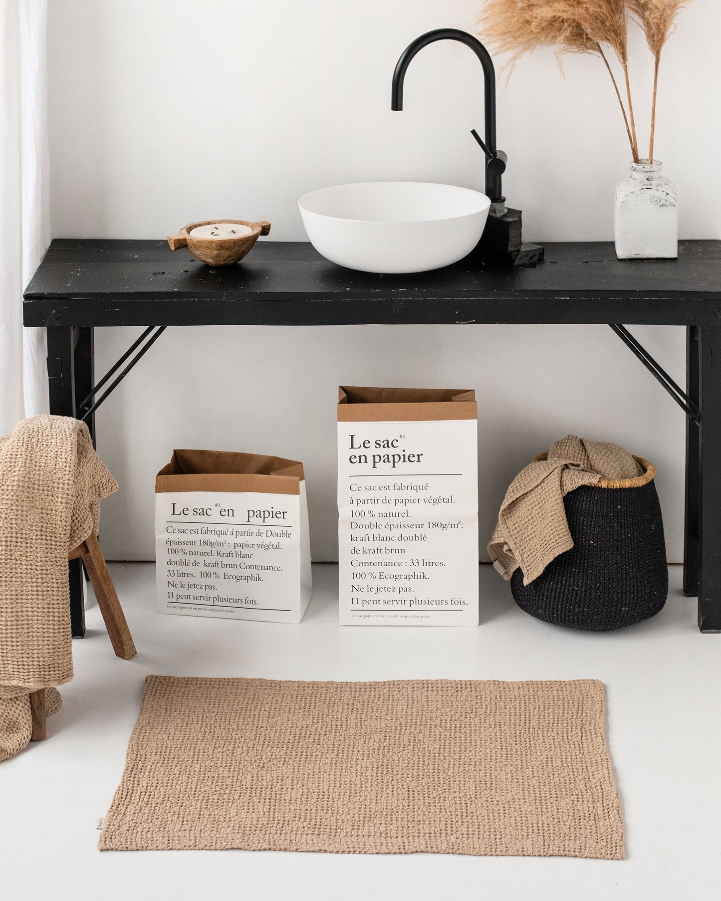 Waffle Bath Mat in Various Colors - MagicLinen